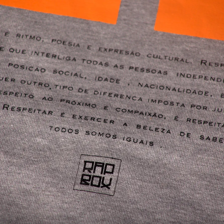 Moletom RapBox Gray/Orange